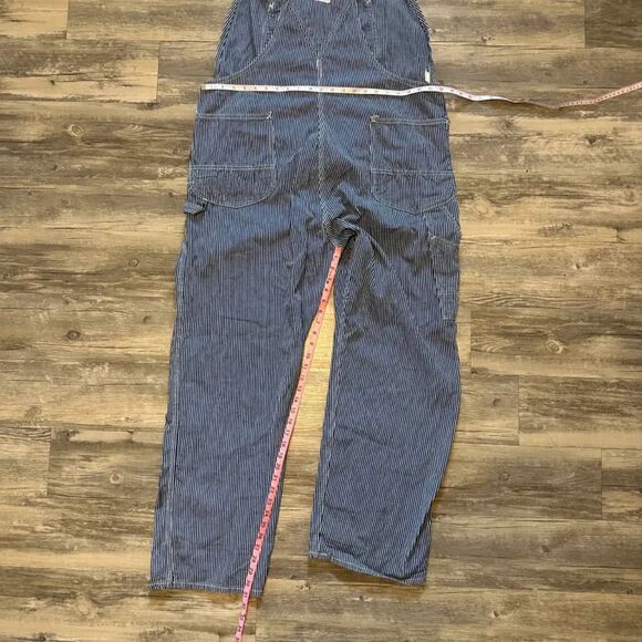 Vintage 40s 50s Lee Railroad Striped Coveralls Size 44x31 - Picture 8 of 8